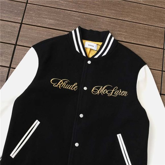 Rhude Embroidered Printed Baseball Jackets - Picture 6 of 11